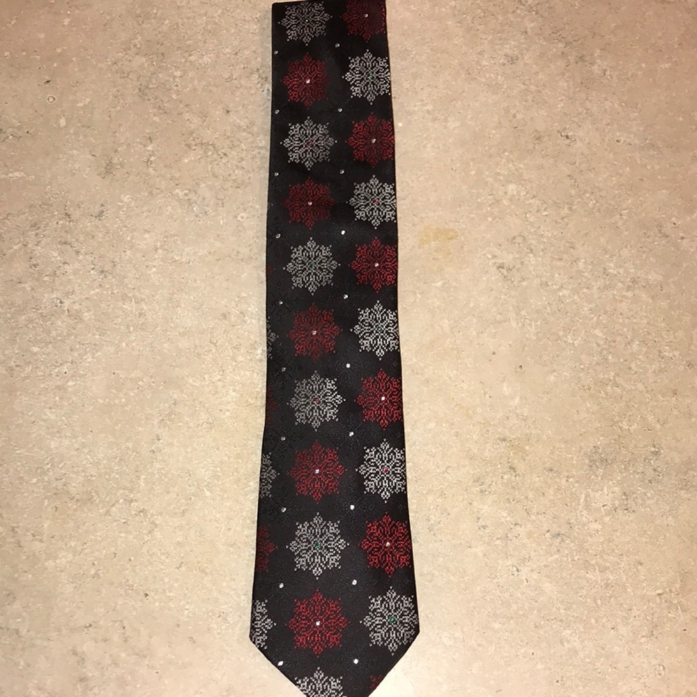 YuleTie Greetings Snowflake tie